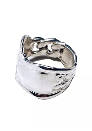 Martine Ali cable-link ring - Silver