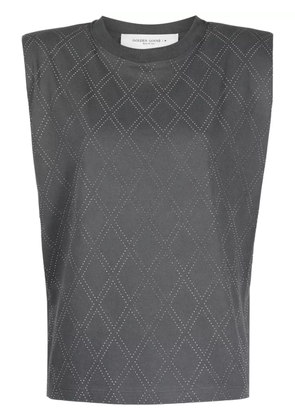 Golden Goose studded cotton T-shirt - Grey