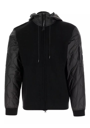 C.P. Company J-Rombe quilted-panel hooded jacket - Black