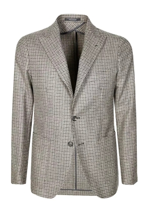 Tagliatore houndstooth-pattern blazer - Brown