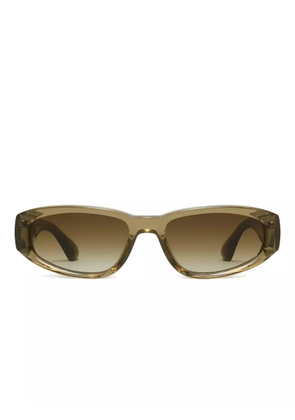 Chimi rectangle-frame sunglasses - Green