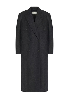The Row double-breasted felted coat - Black