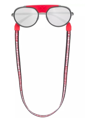 Dolce & Gabbana Eyewear round aviator sunglasses - Grey