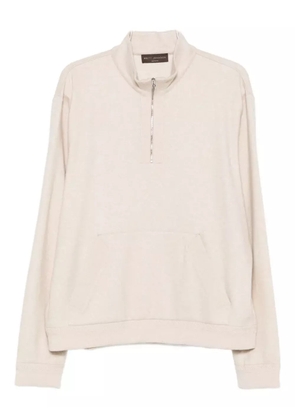 Brett Johnson half-zip sweatshirt - Neutrals