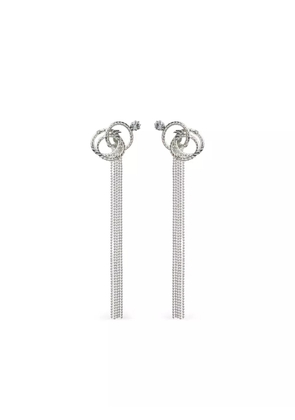 Peserico crystal-embellished chain earrings - Silver