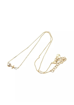 Louis Vuitton Pre-Owned 2000s Petit Louis zirconia necklace - Gold