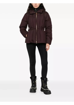 Moncler hooded zip-up jacket - Brown