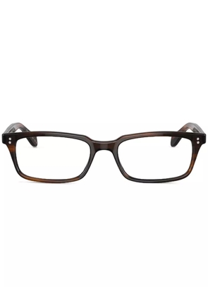 Oliver Peoples rectangle-frame glasses - Brown