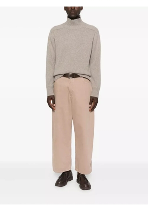 Soft Goat funnel-neck sweater - Neutrals