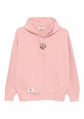 CHOCOOLATE puppy-embroidered hoodie - Pink