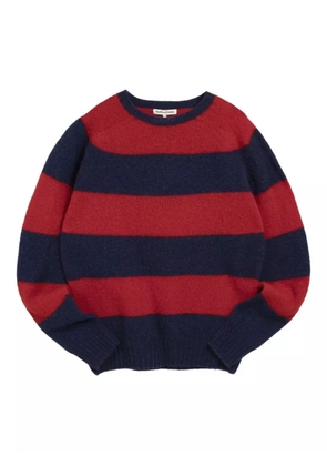 YMC Suedehead striped sweater - Blue