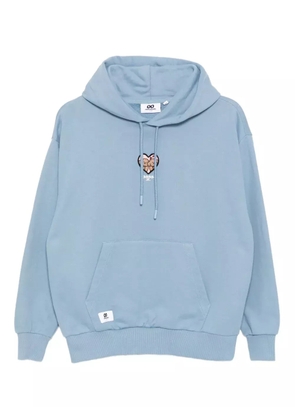 CHOCOOLATE puppy-embroidered hoodie - Blue