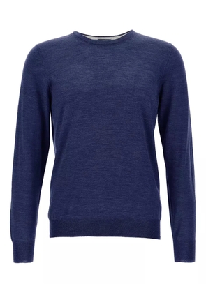 Barba long-sleeved crew-neck sweater - Blue