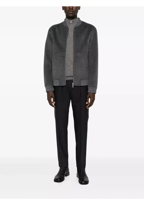 Soft Goat zip-up sweater - Grey