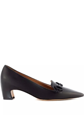 mara bini 40mm leather heeled pumps - Black