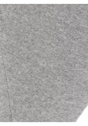 Faliero Sarti crystal-embellished cashmere scarf - Grey