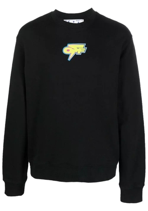 Off-White Arrows-print cotton sweatshirt - Black