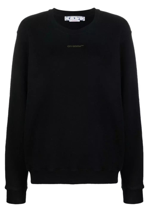 Off-White signature Arrows tie-dye crewneck sweatshirt - Black