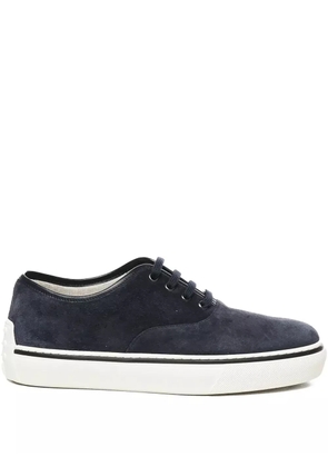 Tod's round-toe lace-up sneakers - Blue