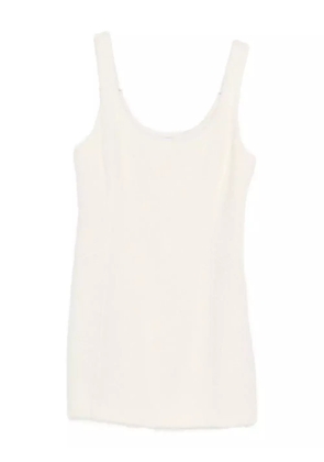 Patrizia Pepe wool-blend minidress - White