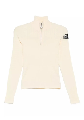 Patrizia Pepe half-zip turtleneck sweater - Neutrals