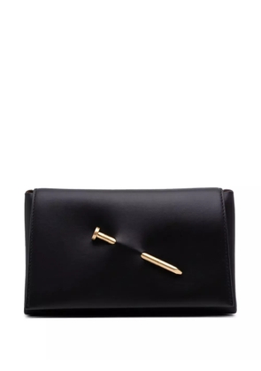 Off-White Pre-Owned 2017-2025 Leather Nail clutch bag - Black