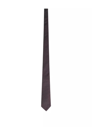 Gucci crossbit pattern tie - Red