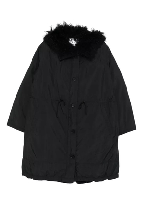 Yves Salomon faux fur-trim jacket - Black