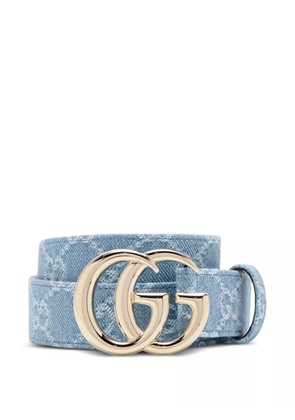 Gucci GG monogram denim belt - Blue