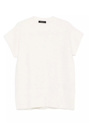 Fabiana Filippi waffle-knit top - White