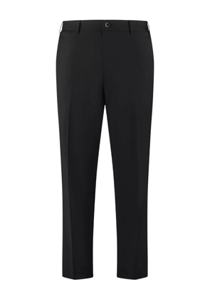 THE (Alphabet) front-crease tailored trousers - Black