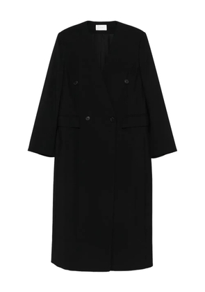 The Row double-breasted coat - Black