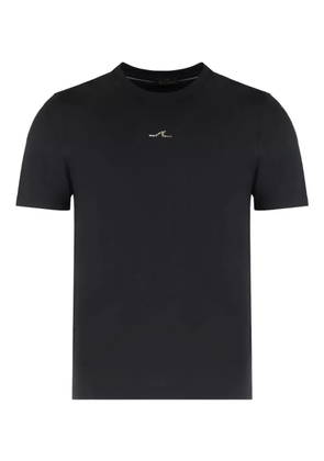 Paul & Shark logo-print cotton T-shirt - Black
