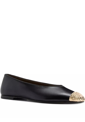 Giuseppe Zanotti Georgia leather ballet flats - Black