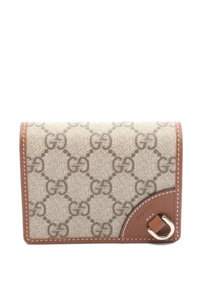 Gucci Pre-Owned small GG Supreme wallet - Brown