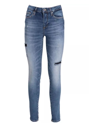 Armani Exchange distressed skinny jeans - Blue