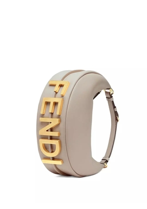 FENDI small Fendigraphy shoulder bag - Neutrals
