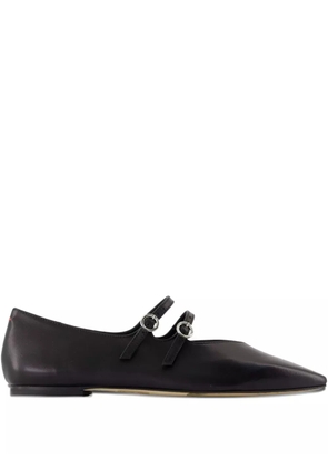 Aeyde double-strap pointed-toe flats - Black