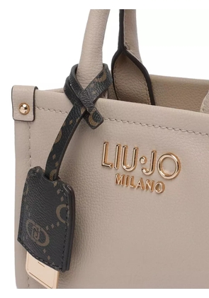 LIU JO top-handles logo-charm tote bag - Neutrals