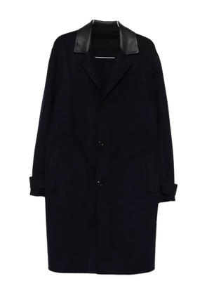 Brett Johnson panelled-collar coat - Blue
