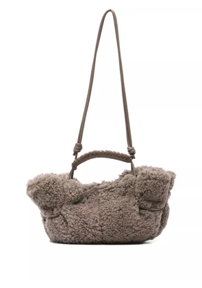 Hereu braided-handle tote bag - Grey