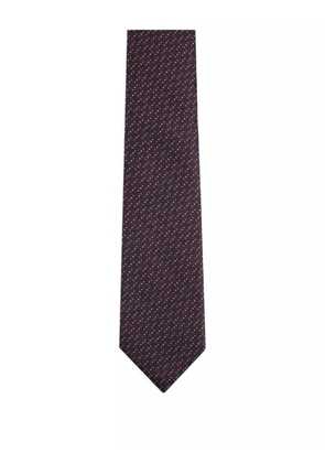 Zegna geometric-pattern tie - Red