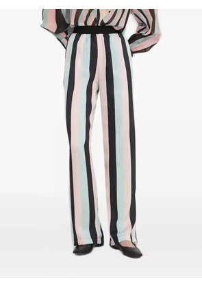 Silvian Heach stripe elastic-waist trousers - Black