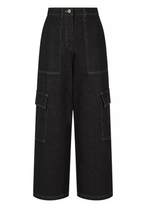 STUDIO TOMBOY cargo-pocket wide-leg jeans - Black