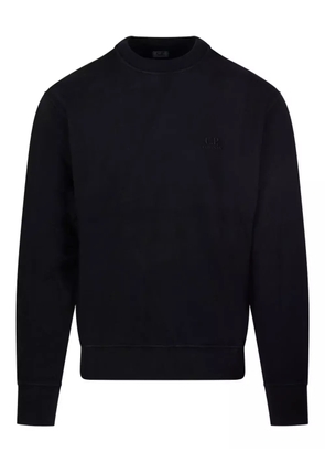 C.P. Company logo-embroidered crew-neck sweatshirt - Black