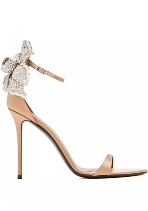 Giuseppe Zanotti 105mm embellished heeled sandals - Gold