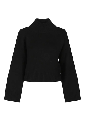 Fabiana Filippi high-neck wide-sleeve sweater - Black