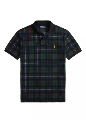 Polo Ralph Lauren plaid-pattern polo shirt - Black