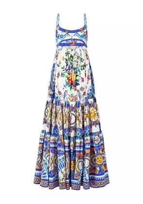 Camilla Tiles Darls long dress - White