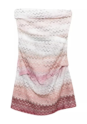 Missoni ombré-effect knitted mini dress - Pink